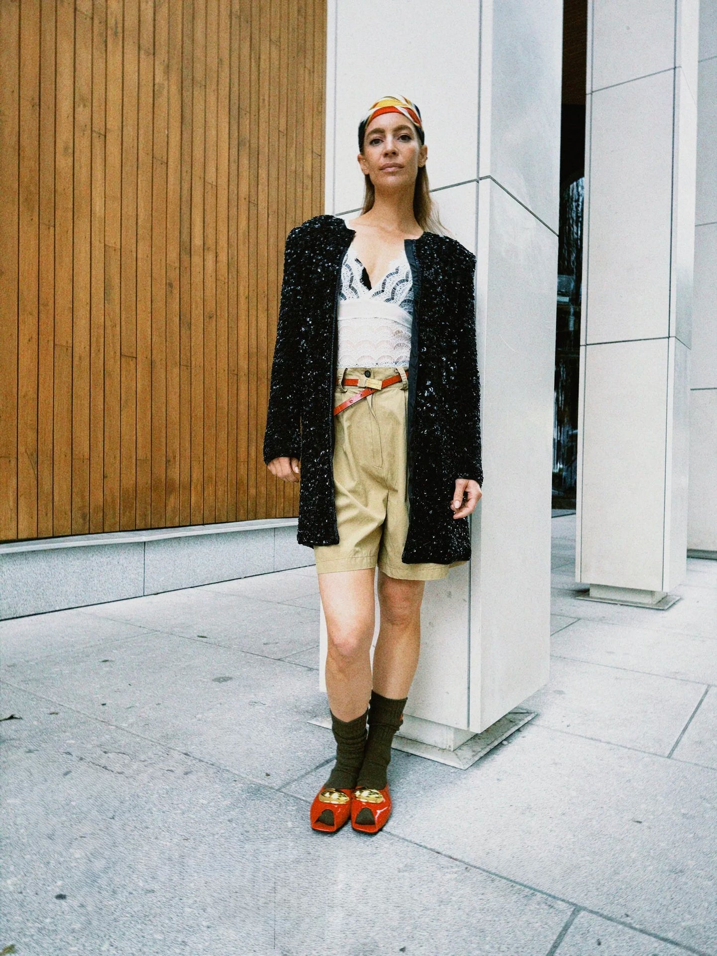 Cityshorts kaki