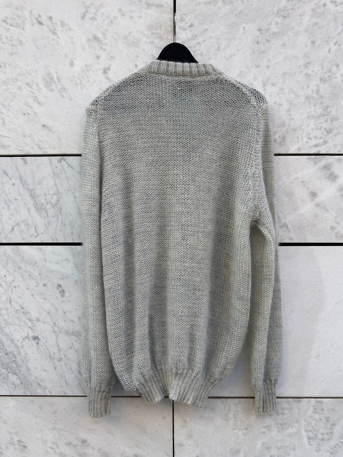 Cardigan mohair lys blå