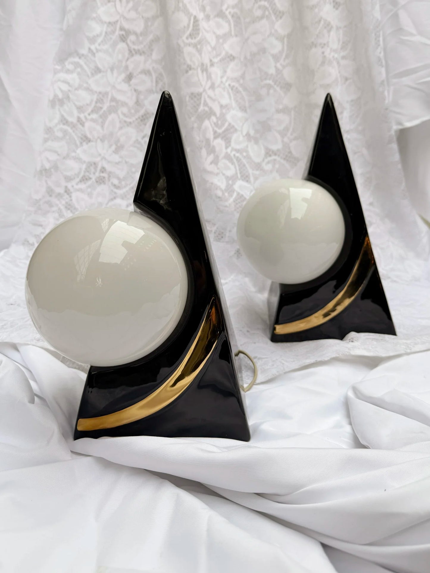 Lampe sort pyramide