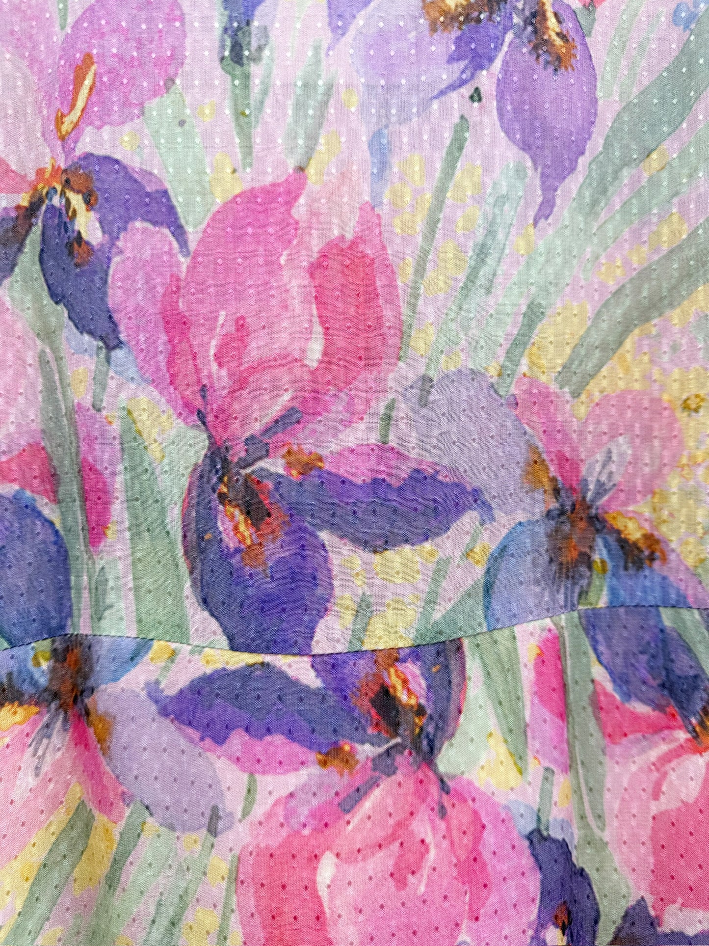 Kjole rosa med blomster