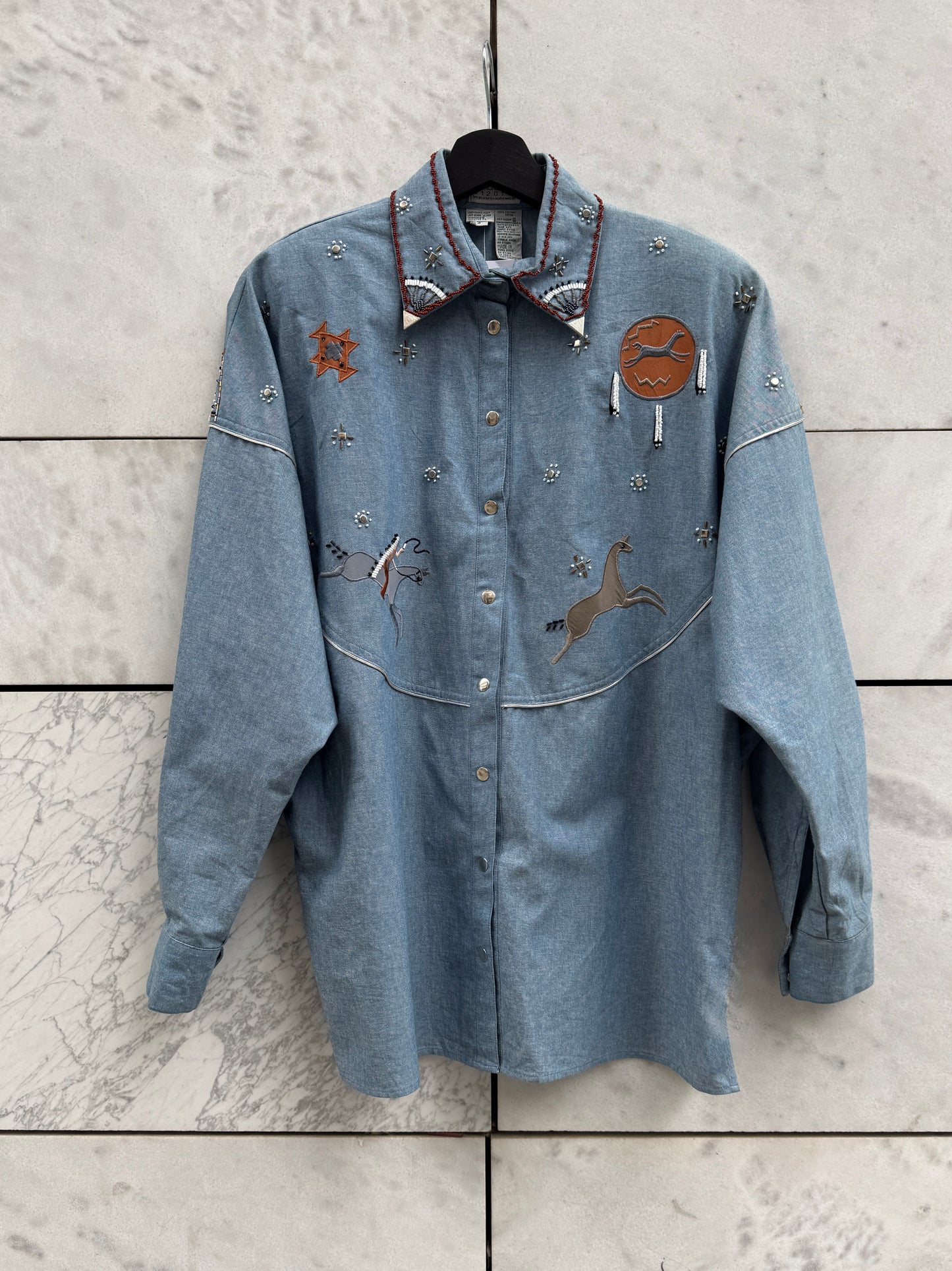 Denim skjorte cowboy