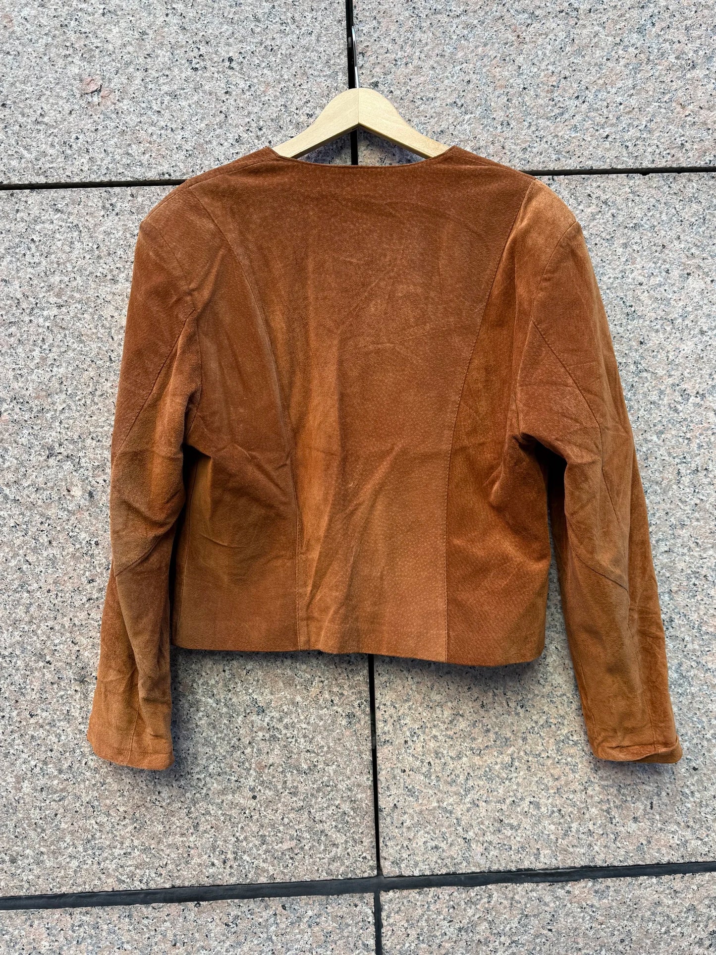 Jakke semsket cognac