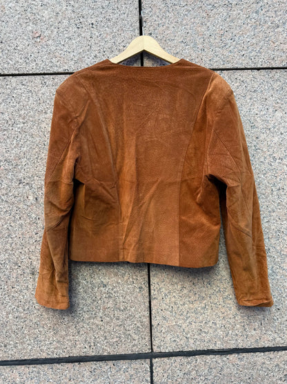 Jakke semsket cognac