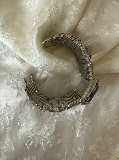 Armbånd sølv med blå stor sten