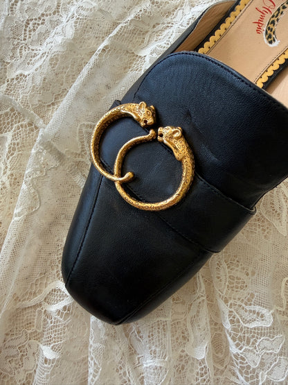 Charlotte Olympia Buckle Detail Mules