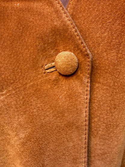 Jakke semsket cognac
