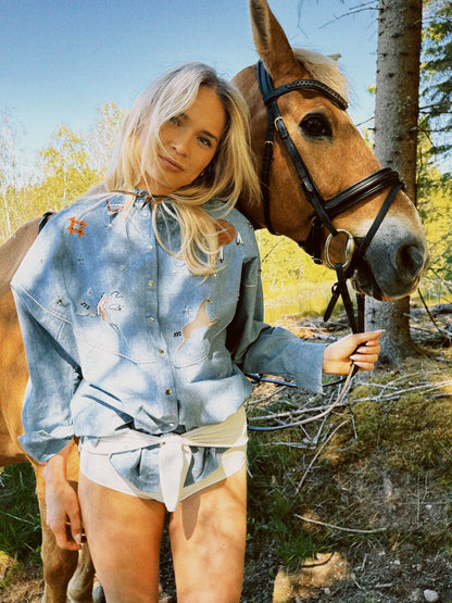 Denim skjorte cowboy