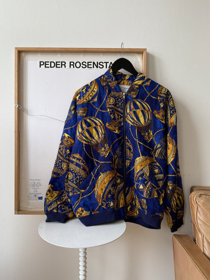 Windbreaker bomber blå/gull