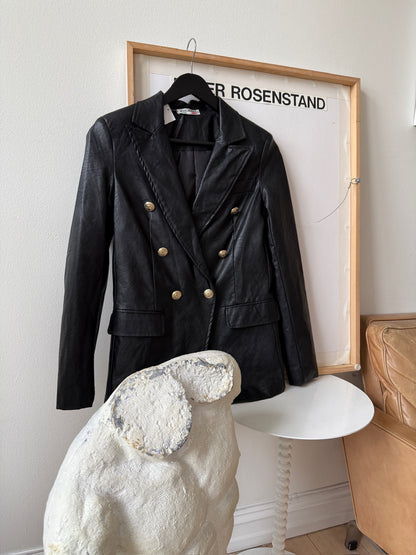 Jakke/blazer sort med gullknapper