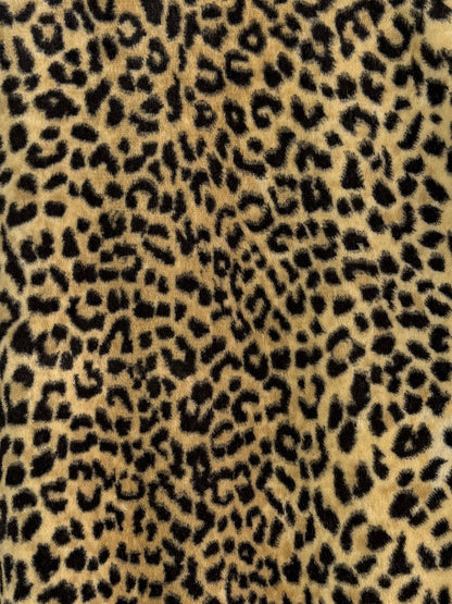 Jakke faux fur leopard