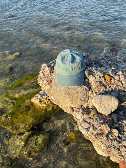 Borti caps "vintage" lys grønn/grønn logo