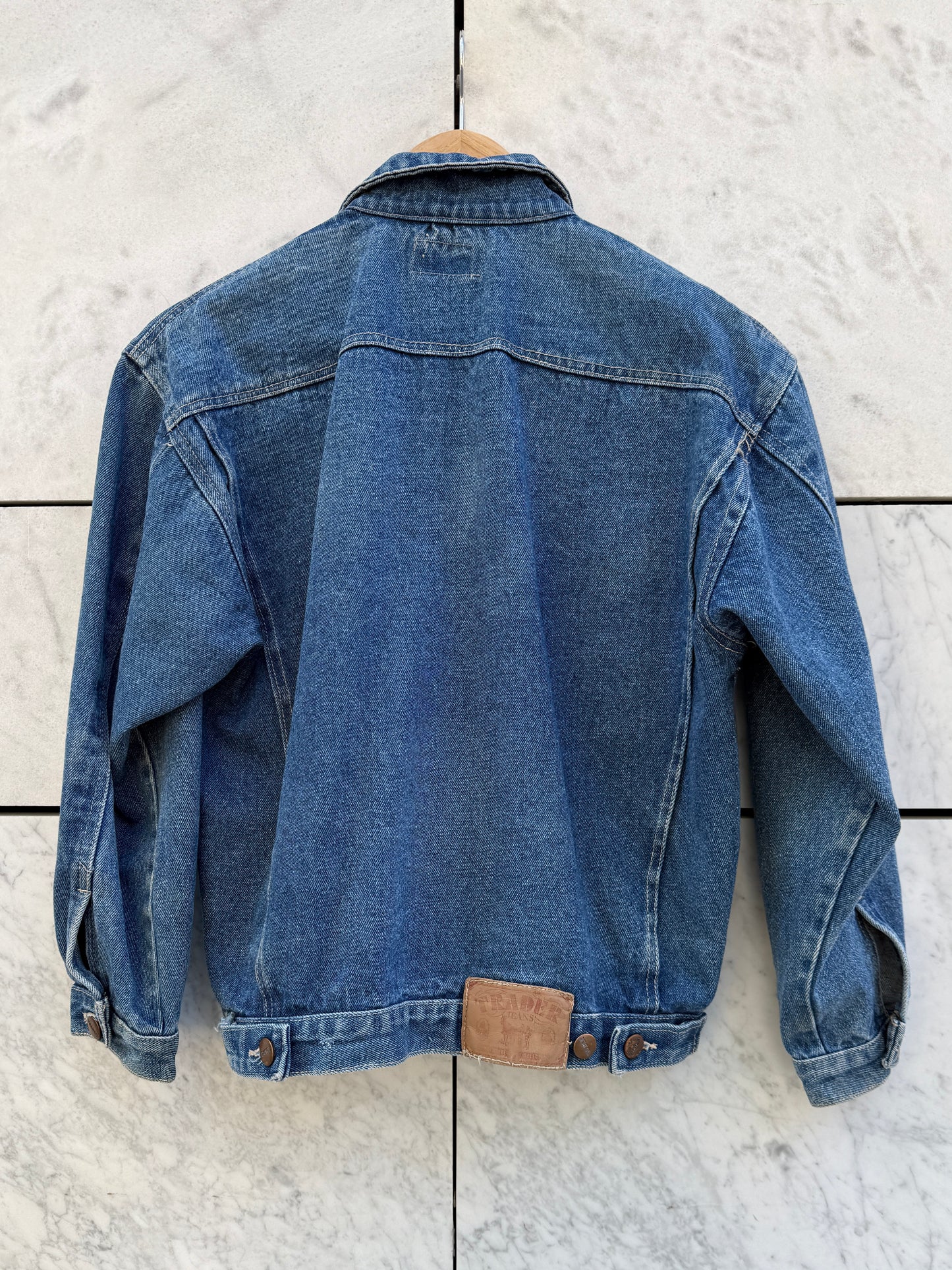 Denim jakke med bling