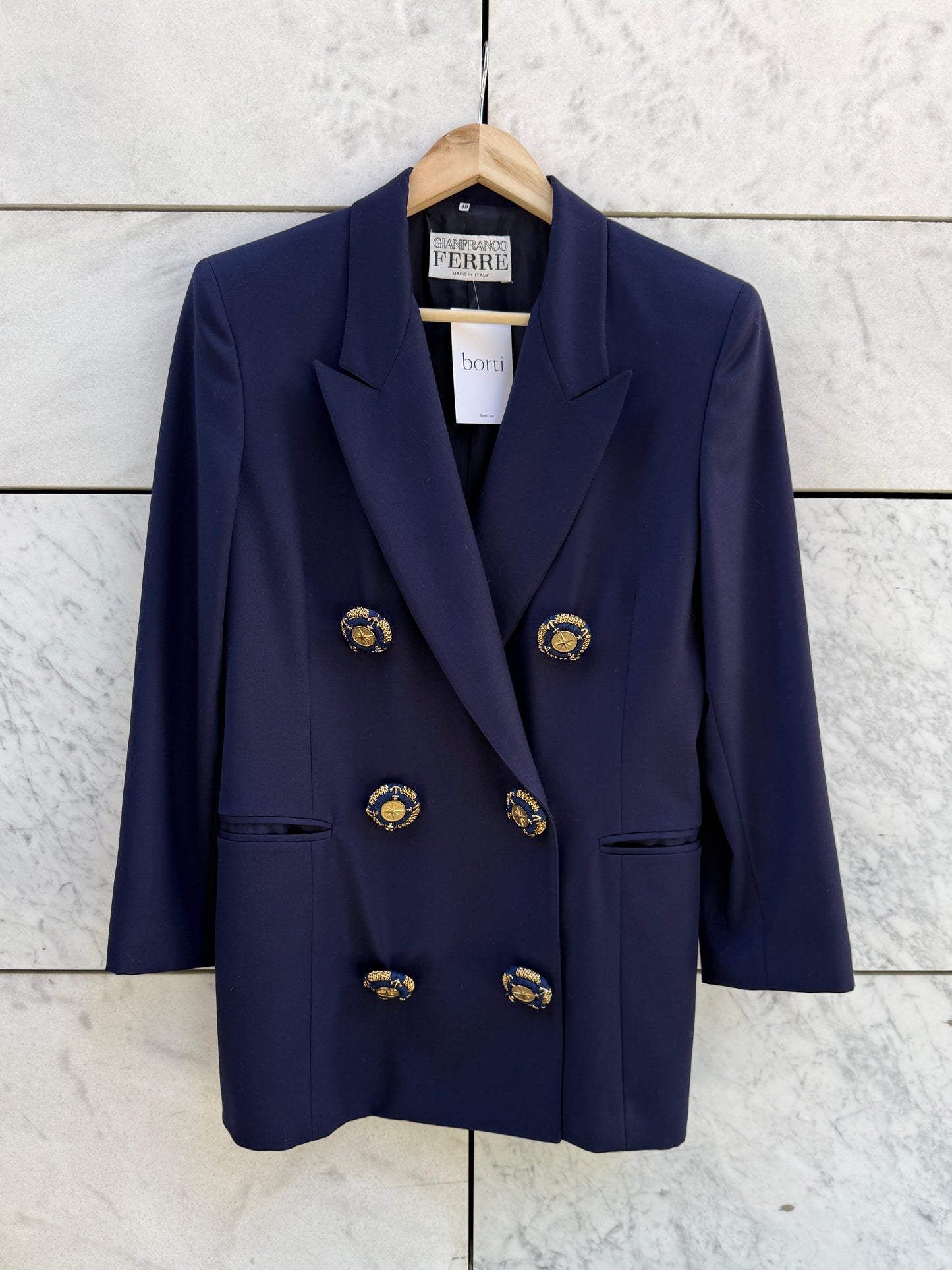 Blazer blå maritim Gianfranco Ferre
