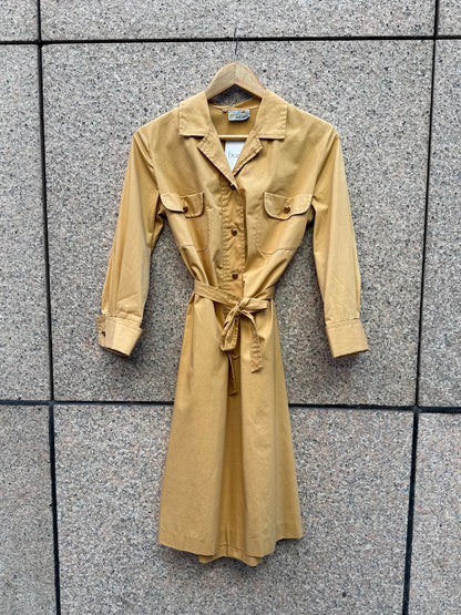 Skjortekjole beige