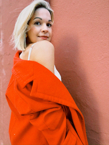 Jakke Celine rød ull
