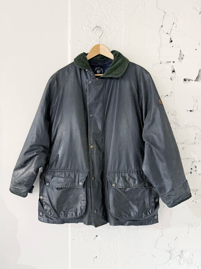 Jakke oilskin mørk grønn Henri Lloyd