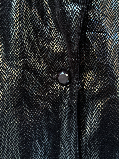 Blazer sort med shimmer