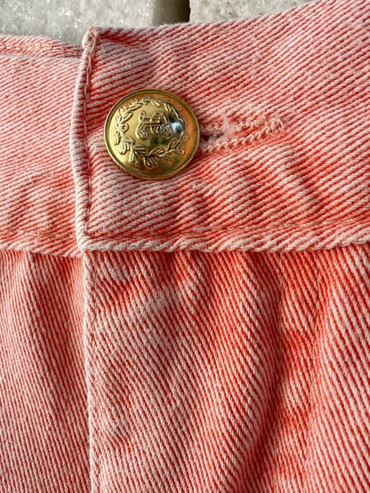 Jeans ferskenfarget
