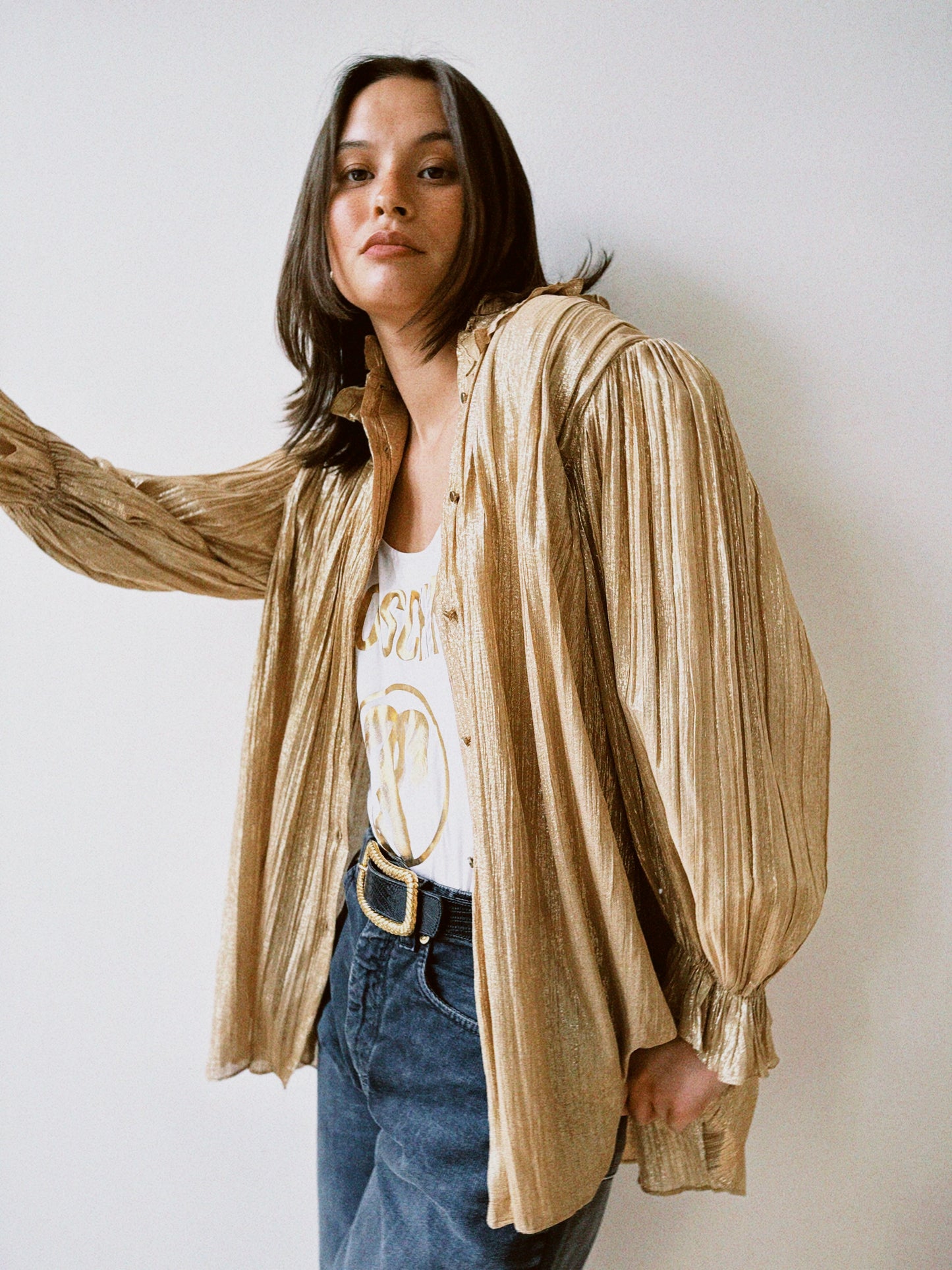 Bluse gull shimer