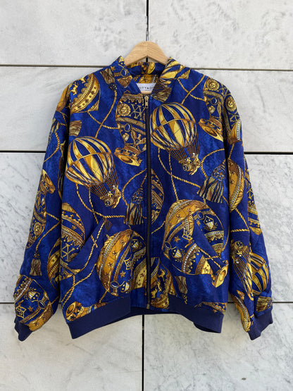 Windbreaker bomber blå/gull