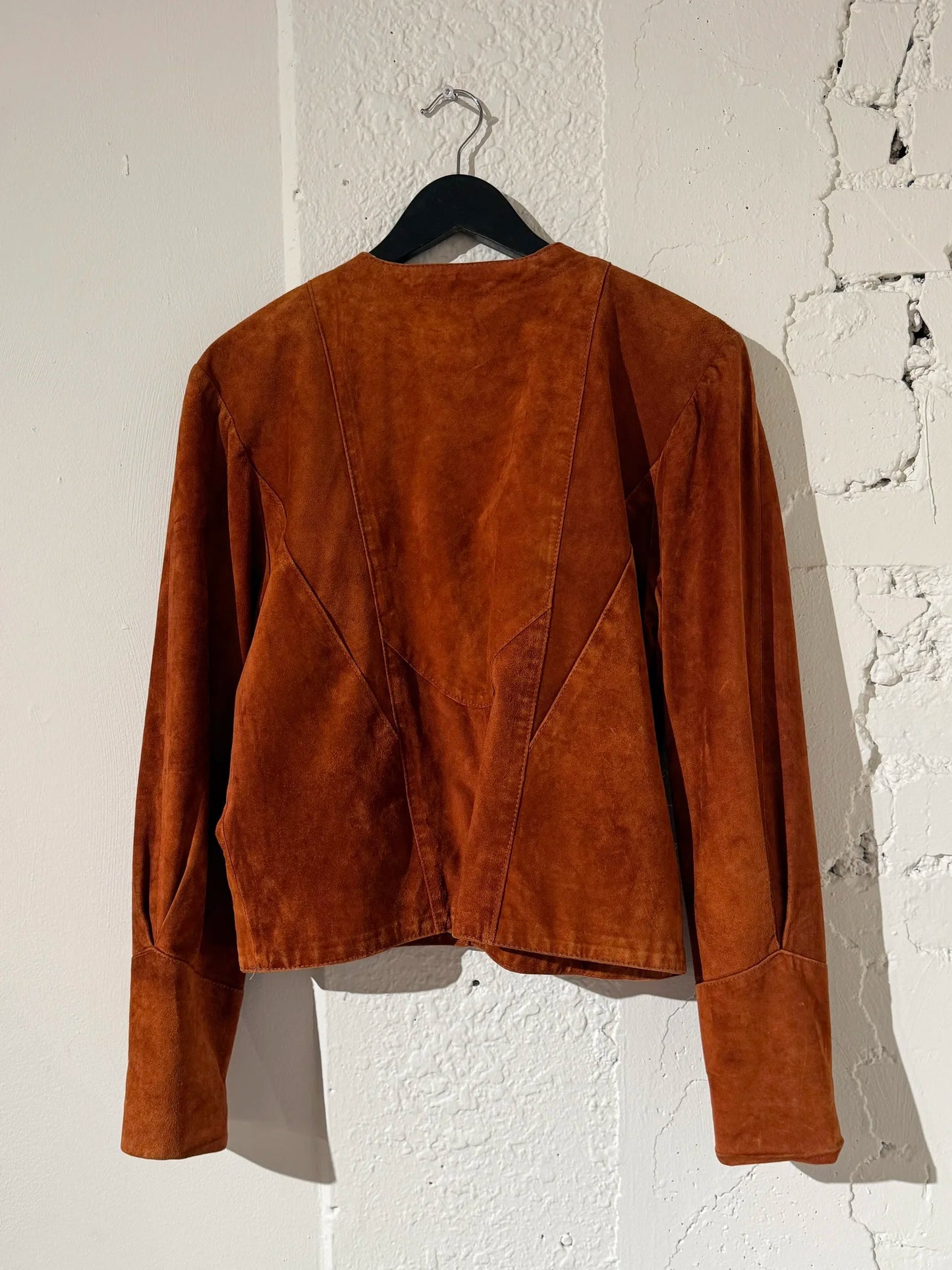 Jakke semsket rust farget