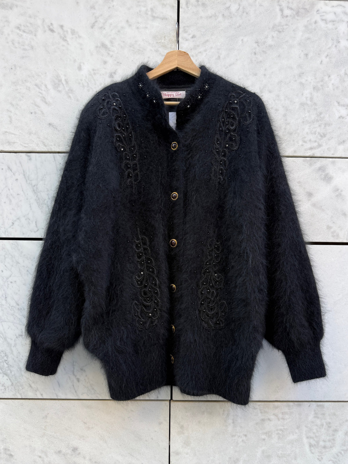 Cardigan angora sort