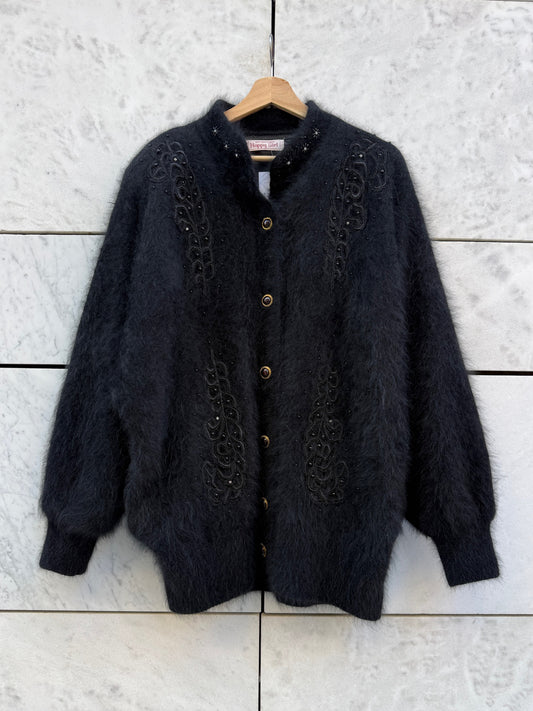 Cardigan angora sort
