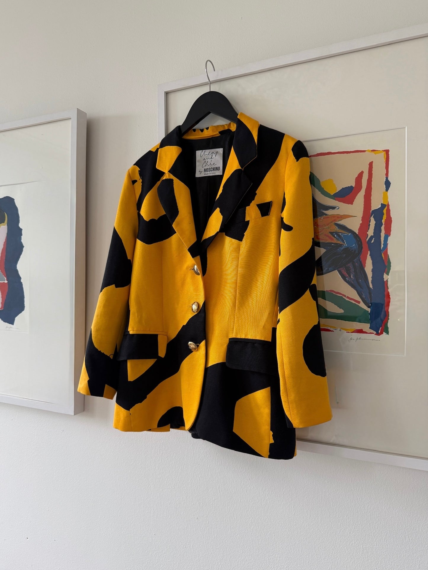 Blazer med print Moschino
