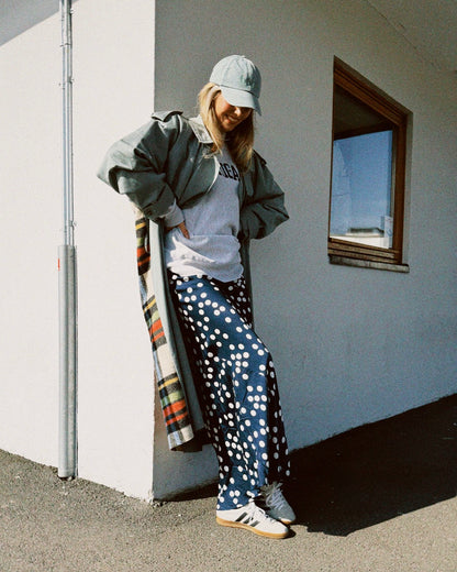 Trenchcoat blå-grønn Borti Re-design