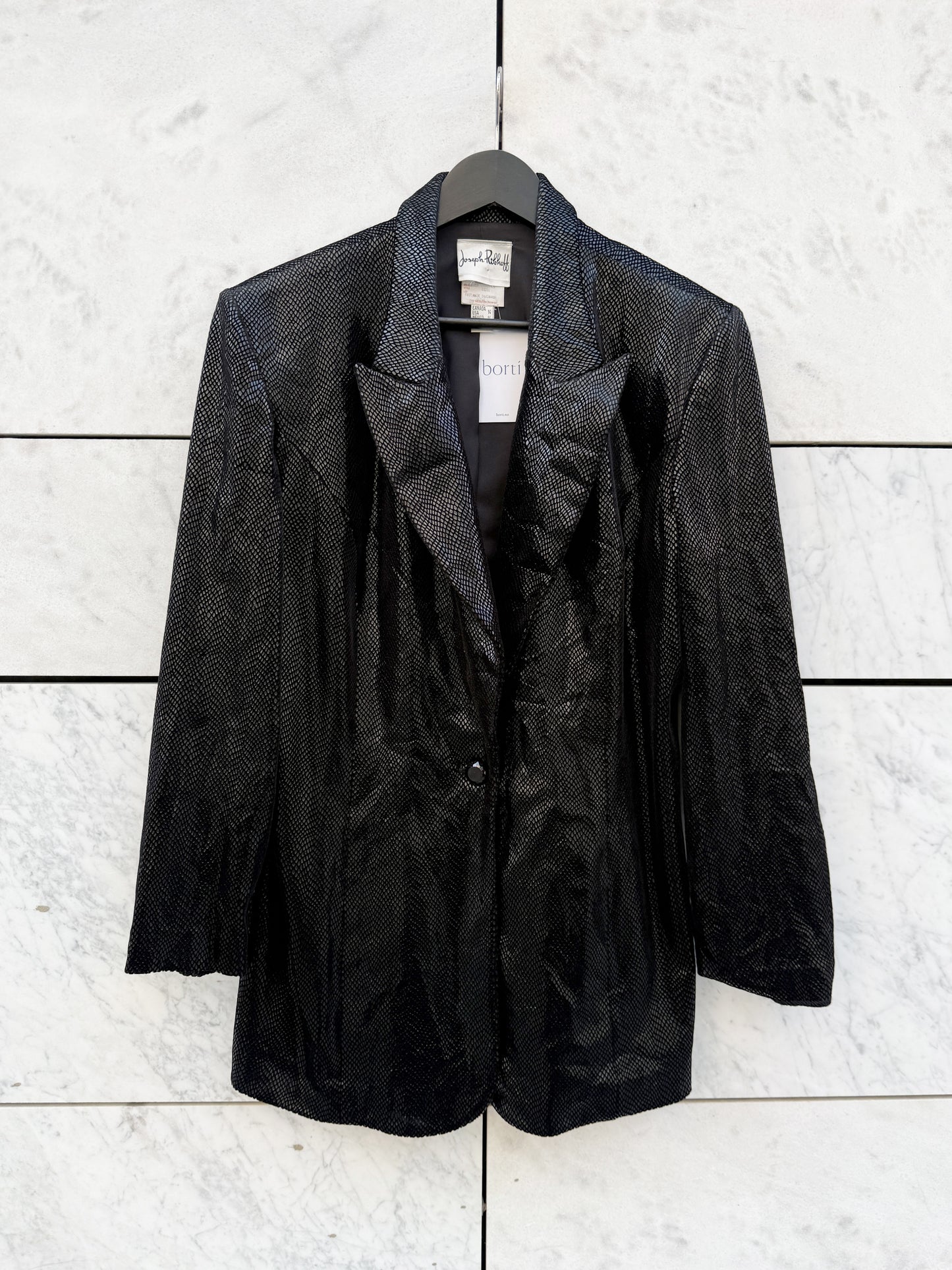 Blazer sort med shimmer
