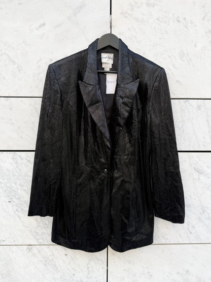 Blazer sort med shimmer