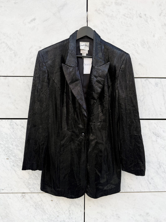 Blazer sort med shimmer