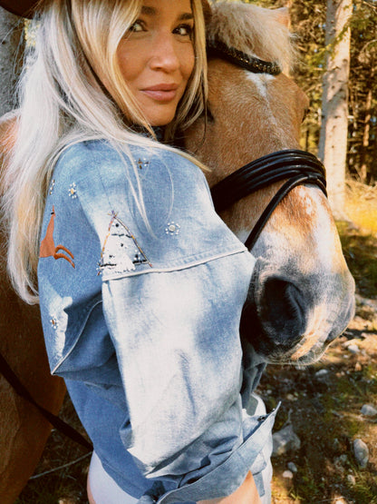 Denim skjorte cowboy