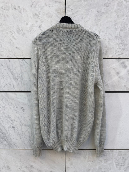 Cardigan mohair lys blå