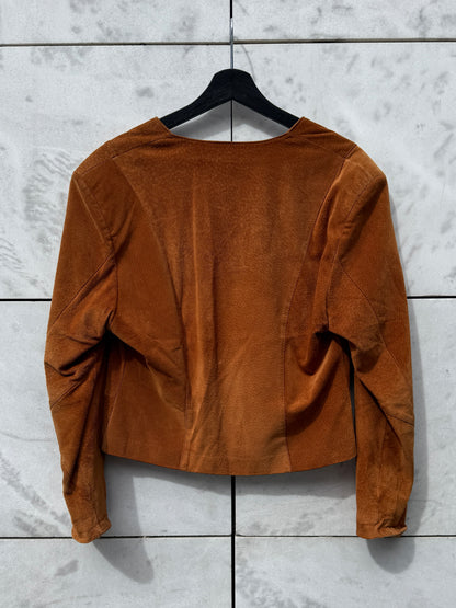 Jakke semsket cognac