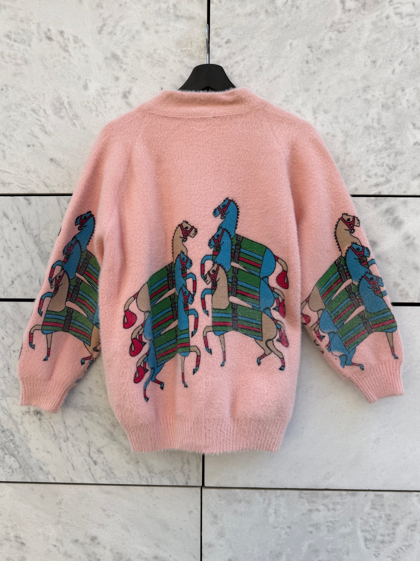 Jakke cardigan rosa