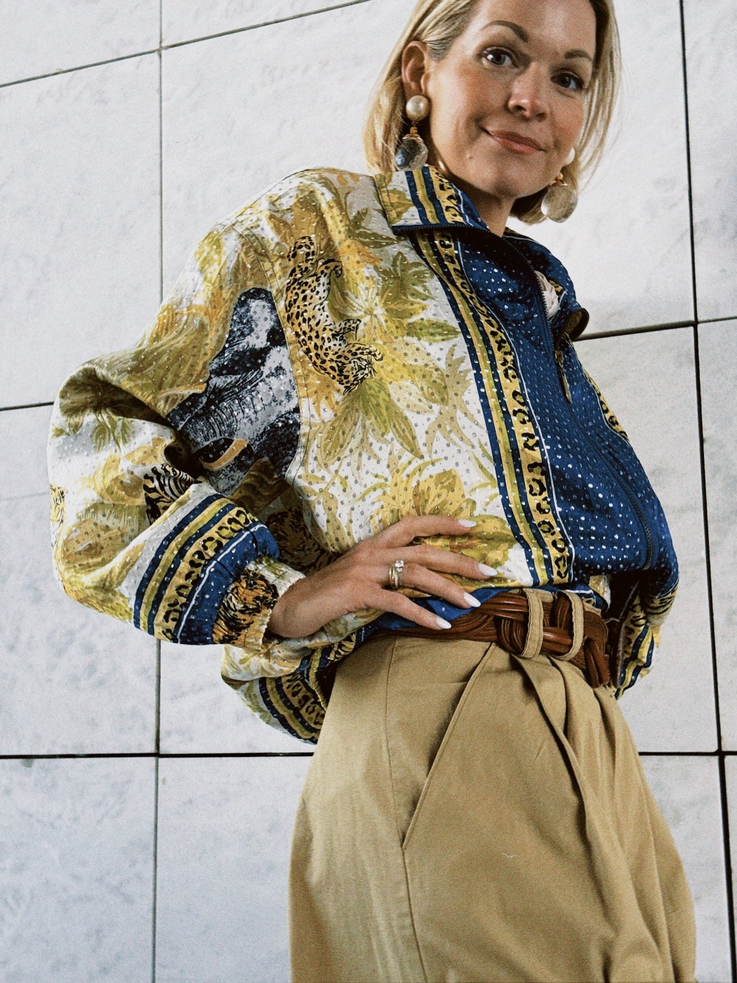 Jakke windbreaker dyreprint