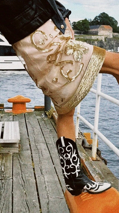 Kjole rosa/gull Red Valentino
