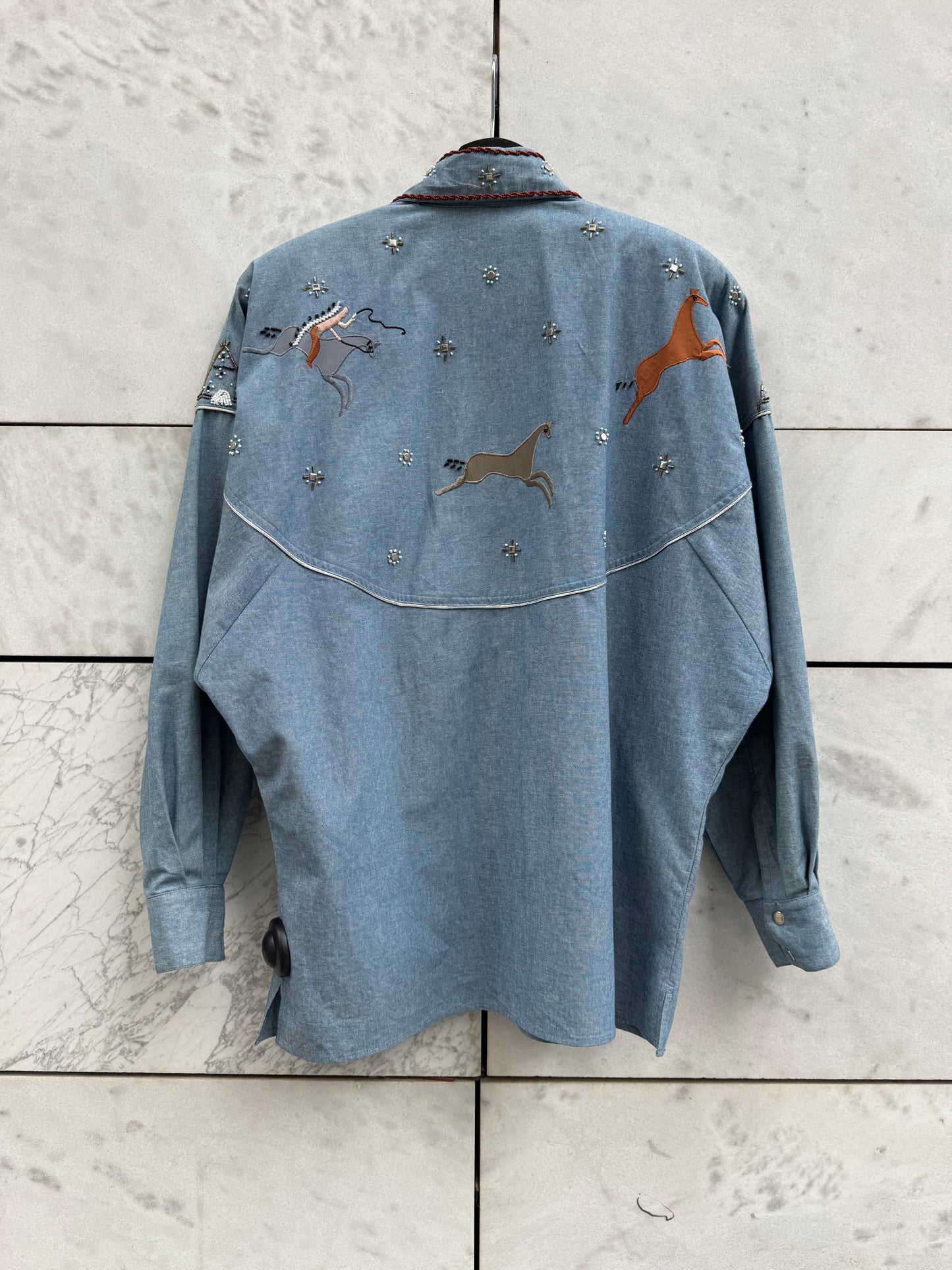 Denim skjorte cowboy