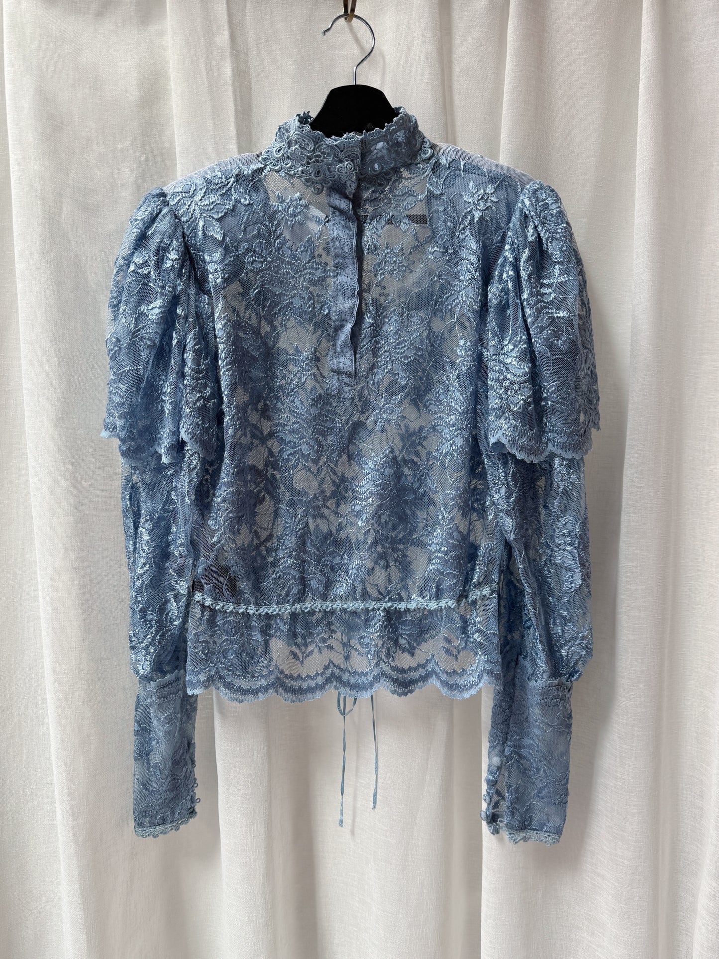 Bluse blonde dueblå