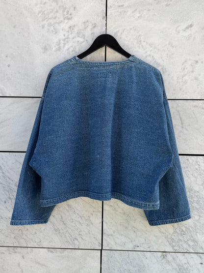 Jakke denim vid silhuett