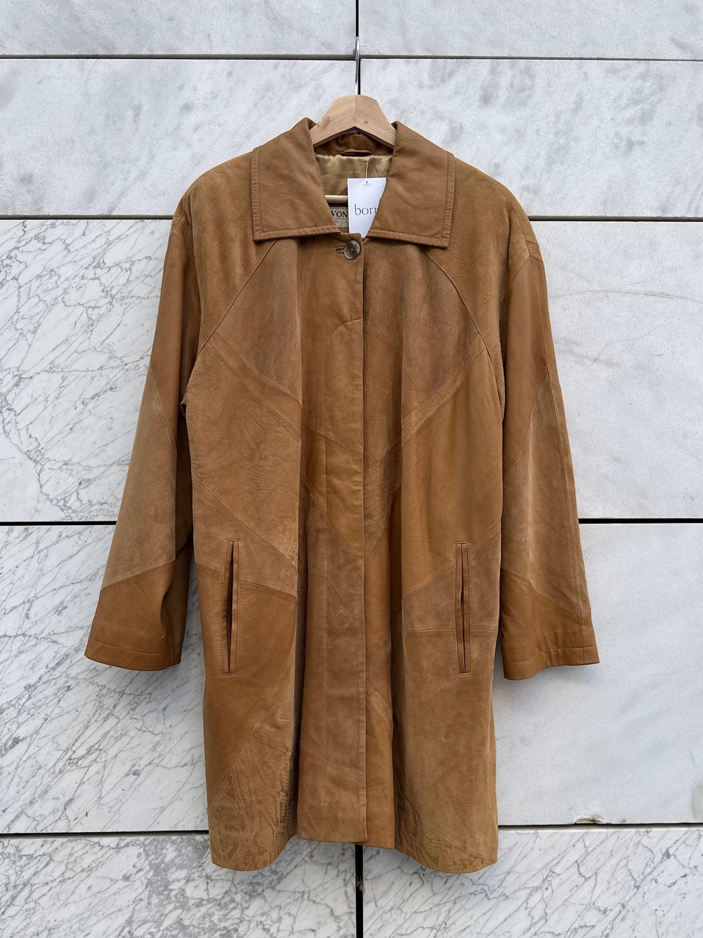 Jakke skinn beige