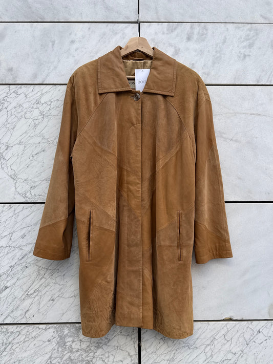 Jakke skinn beige
