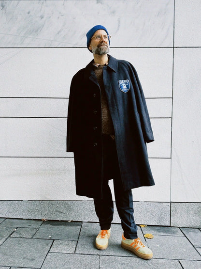 Frakk re-made Burberry mørk blå