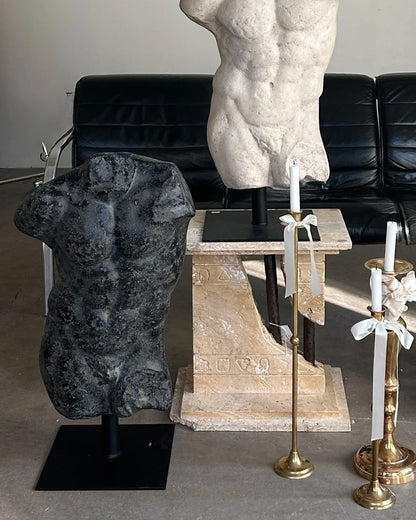 Torso skulptur sort Andrea Male