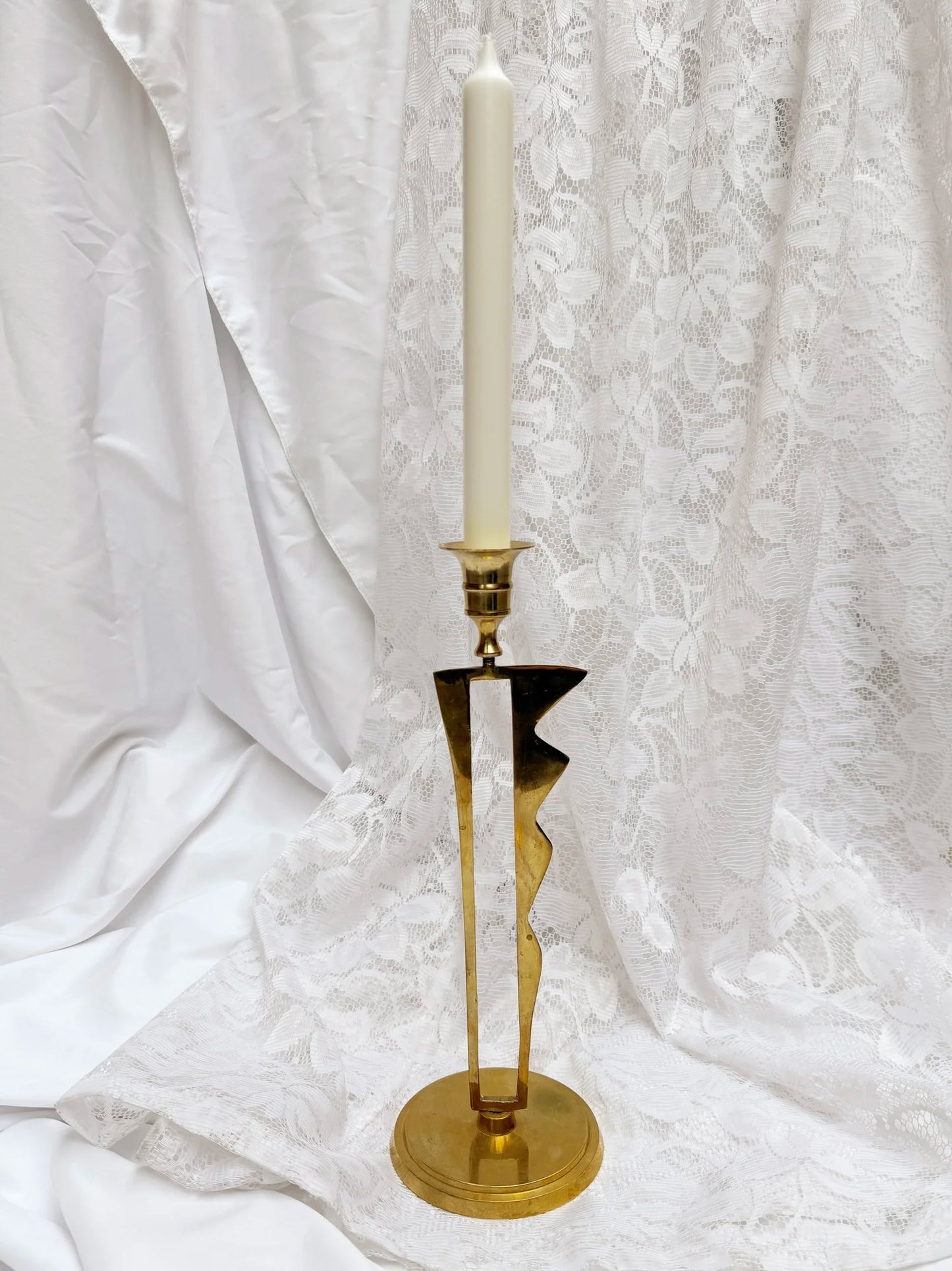 Lysestake 1 arm messing