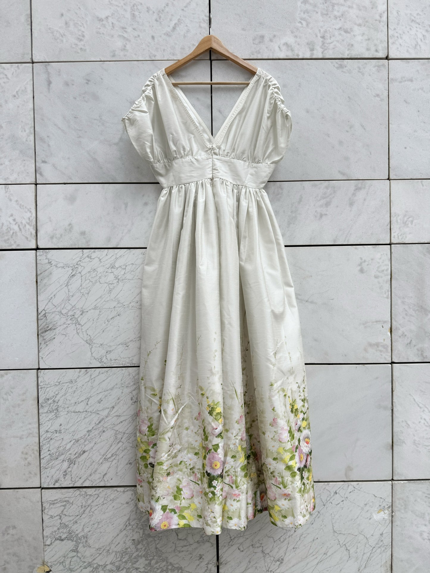 Kjole mintgrønn blomster print byTiMo