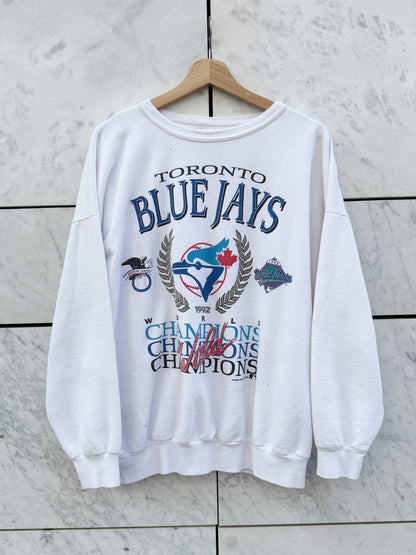 College genser hvit Toronto Blue jays