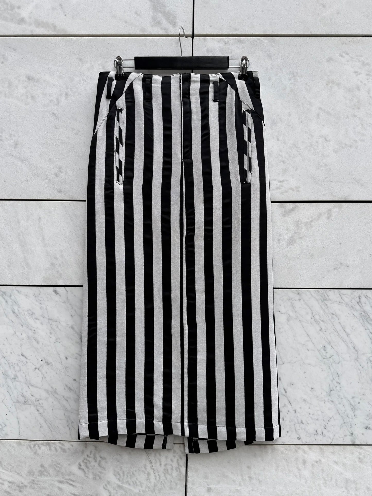 Sett blazer + skjørt striper Yohji Yamamoto