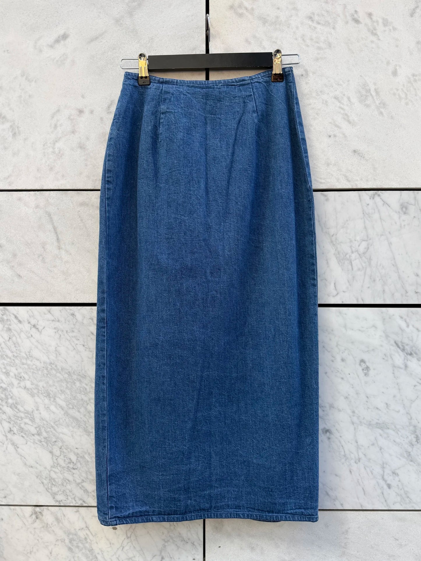 Skjørt denim omslag